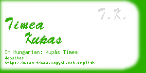 timea kupas business card